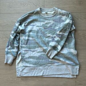 Aerie camo oversized sweatshirt